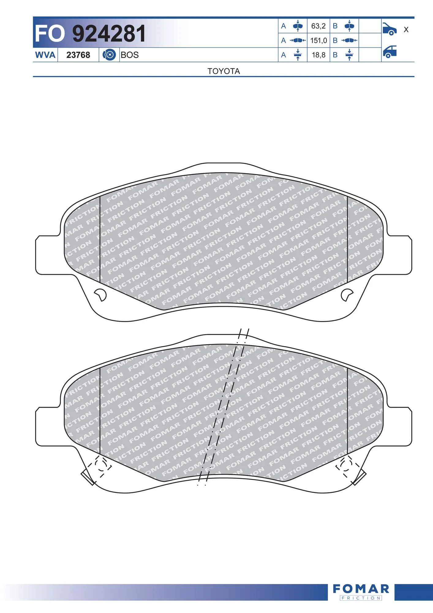 Brake Pad Set, disc brake